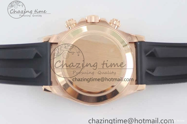 0117 Daytona 116515 RG TWF 1:1 Best Edition 904L Steel Black RG Dial on Oysterflex Strap A Popular 2415